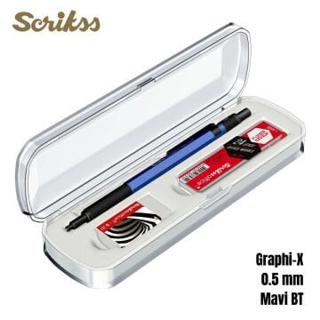 Scrikss Versatil Kalem Graph-X 0.5mm Mavi 3lü Set