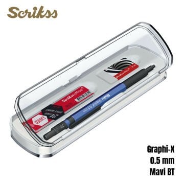 Scrikss Versatil Kalem Graph-X 0.5mm Mavi 3lü Set