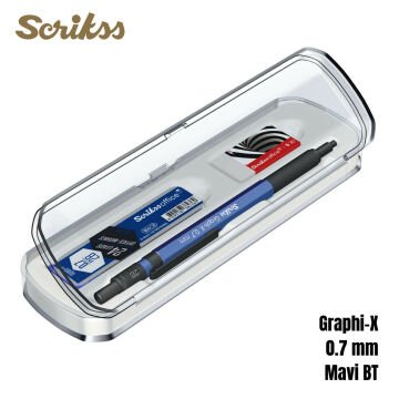 Scrikss Versatil Kalem Graph-X 0.7mm Mavi 3lü Set