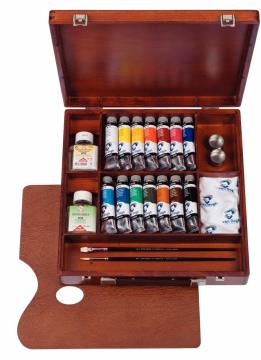 Talens Van Gogh Yağlı Boya Seti Ahşap Kutu Oil Colour İnspiration box