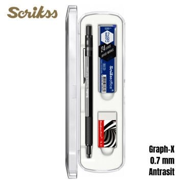 Scrikss Versatil Kalem Graph-X 0.7mm Antrasit 3lü Set