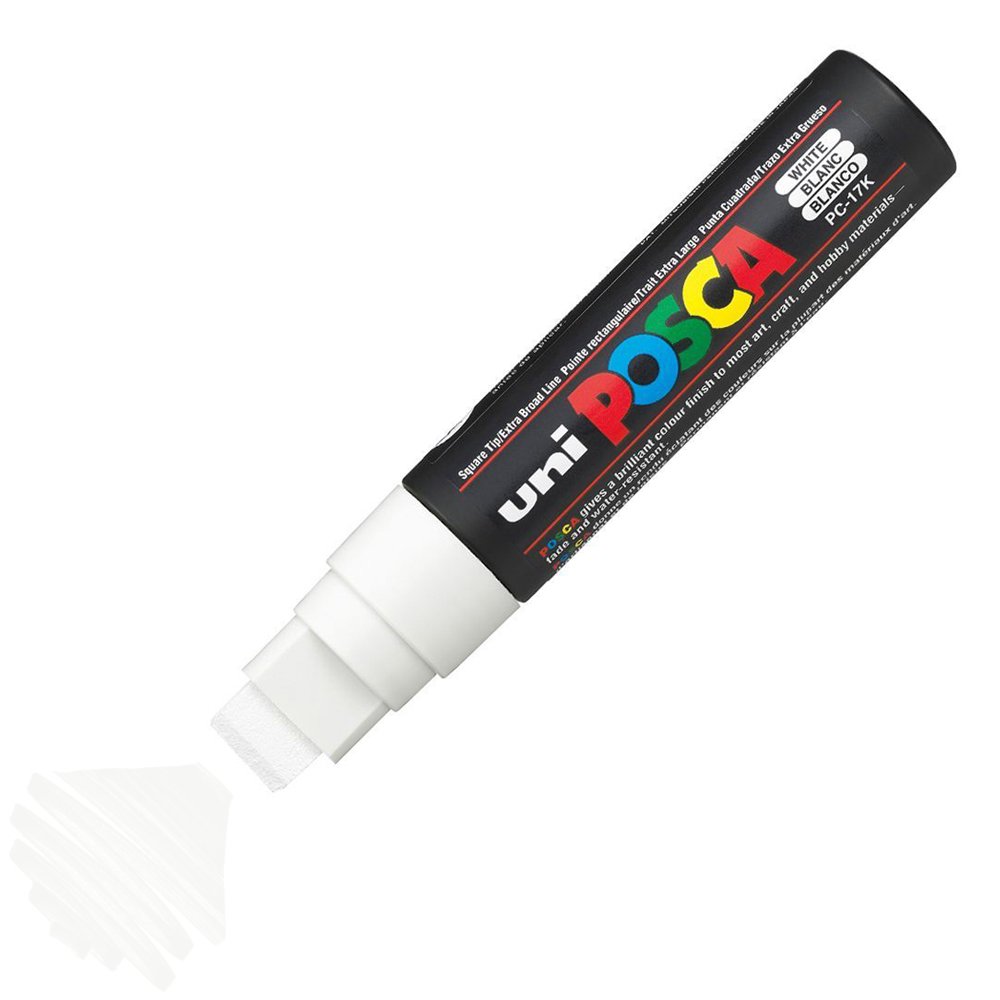 Uni Posca Marker Pc-17k Extra Large 15.0 Mm White