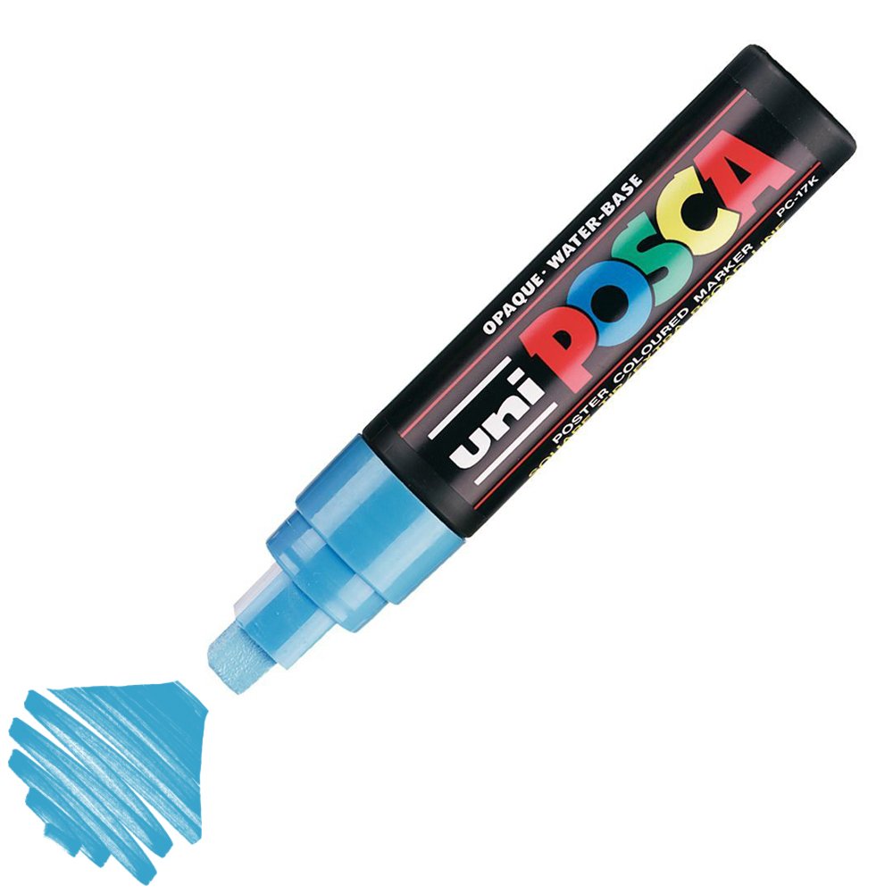 Uni Posca Marker Pc-17k Extra Large 15.0 Mm Light Blue