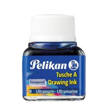Pelikan 523 Drawing Ink Çini Çizim Mürekkebi 10ml Transparent No 09 Ultramarine