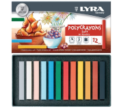 Lyra Polycrayons Soft Pastel 12 Renk Set