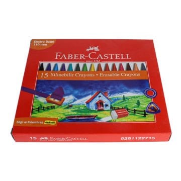 Faber Castell Silinebilir Mum Boya 15 Renk