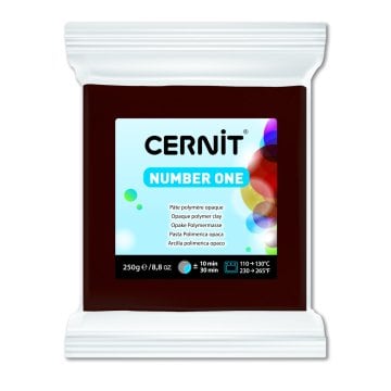 Cernit Number One Polimer Kil 250gr 800 Brown