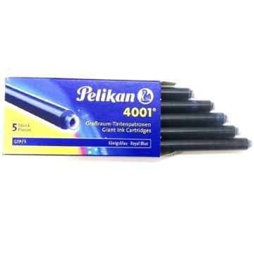 Pelikan 4001 Dev Dolmakalem Mürekkep Kartuşu 5li Royal Mavi