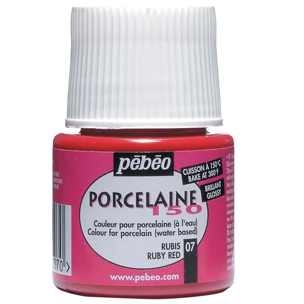 Pebeo Porcelaine 150 Porselen Boyası 07 Ruby Red