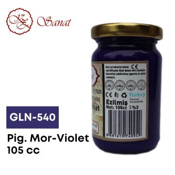Koza Sanat Geleneksel Ebru Boyası 105cc GLN-540 Pigment Mor-Violet