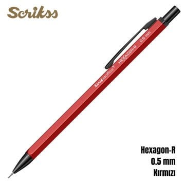 Scrikss Versatil Kalem Hexagon-R 0.5mm Kırmızı
