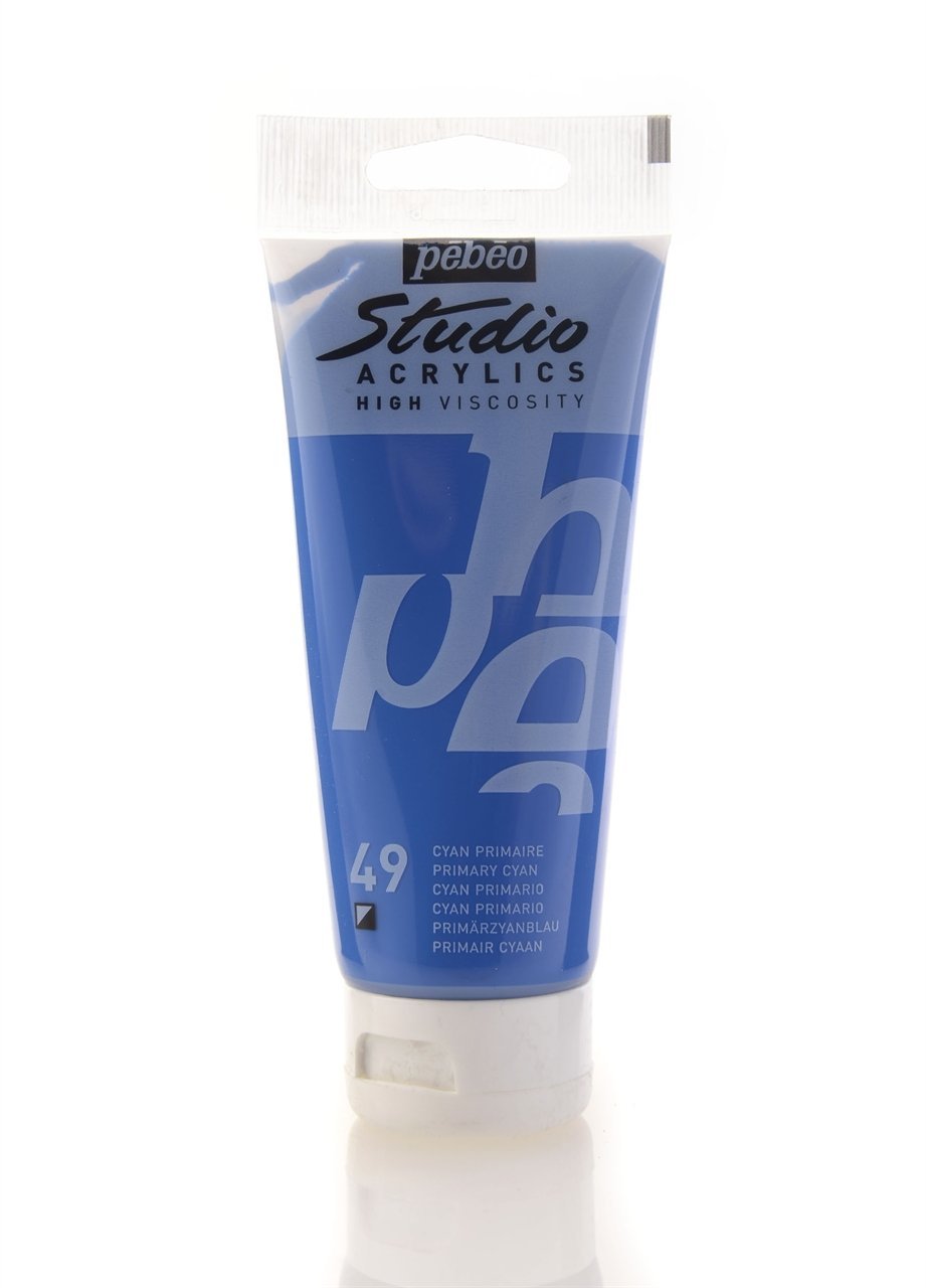 Pebeo Studio Akrilik Boya 100ml 49 Primary Cyan