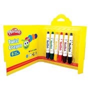 Play Doh 6 Renk Twist Crayon Karton Kutu 10mm Play-Cr007