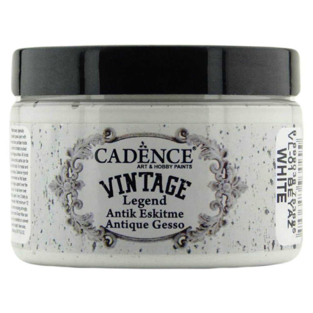 Cadence Vintage Legent Antik Eskitme Boyası 150ml 01 Beyaz