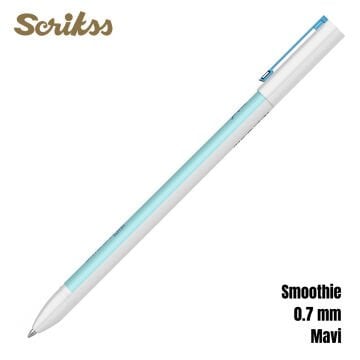 Scrikss Smoothie Jel Kalem 0.7mm Mavi