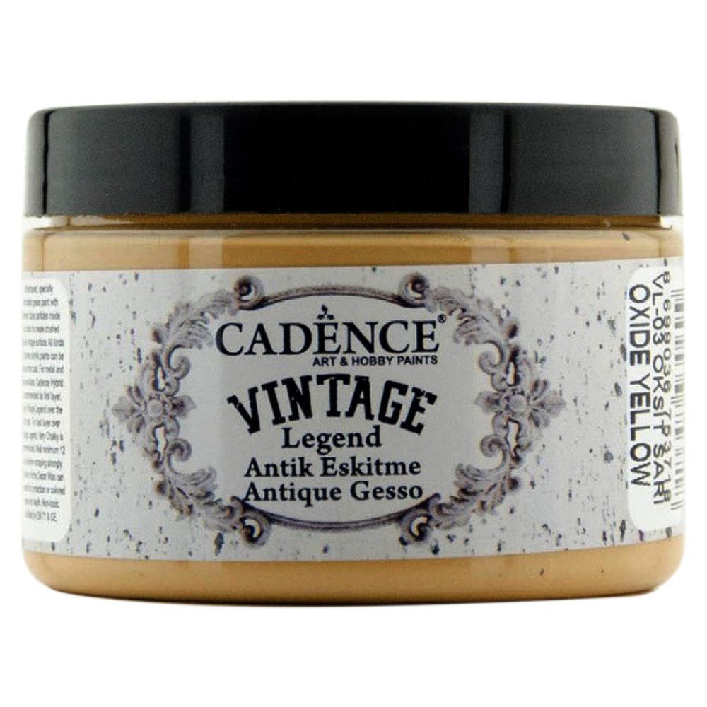 Cadence Vintage Legent Antik Eskitme Boyası 150ml 3 Oksit Sari