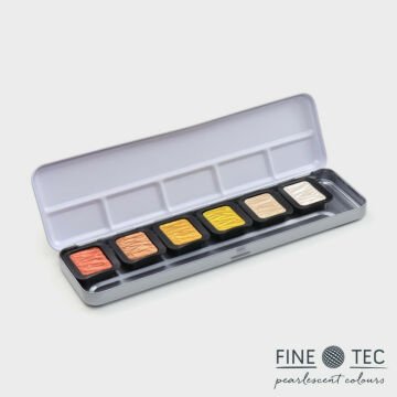 Finetec Pearlescent Sulu Boya Seti Yaldız 6 Renk F0600