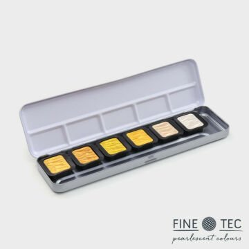 Finetec Pearlescent Sulu Boya Seti Yaldız 6 Renk F0601