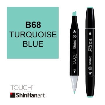 ShinHan Art Touch Twin Marker B68 Turquoise Blue