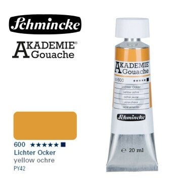 Schmincke Akademie Guaj Boya 20ml 600 Yellow Ochre