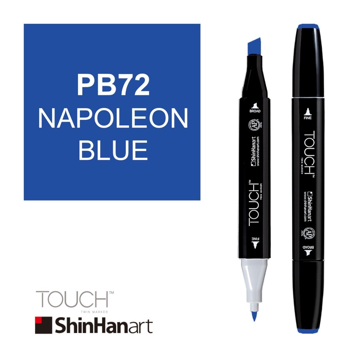 ShinHan Art Touch Twin Marker PB72 Napoleon Blue