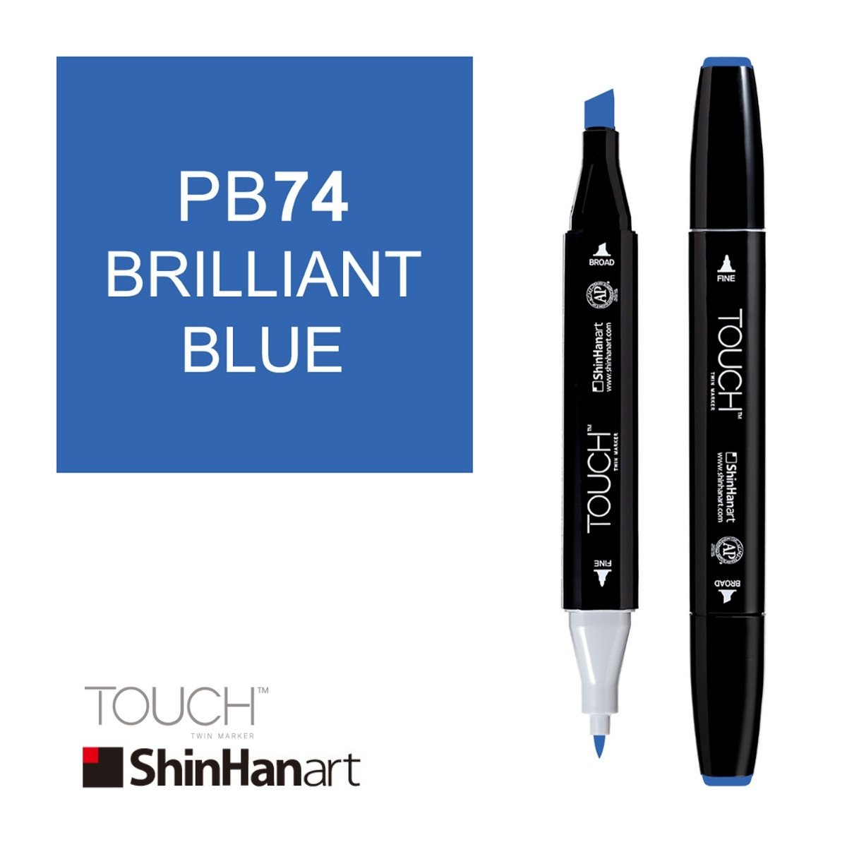 ShinHan Art Touch Twin Marker PB74 Brilliant Blue