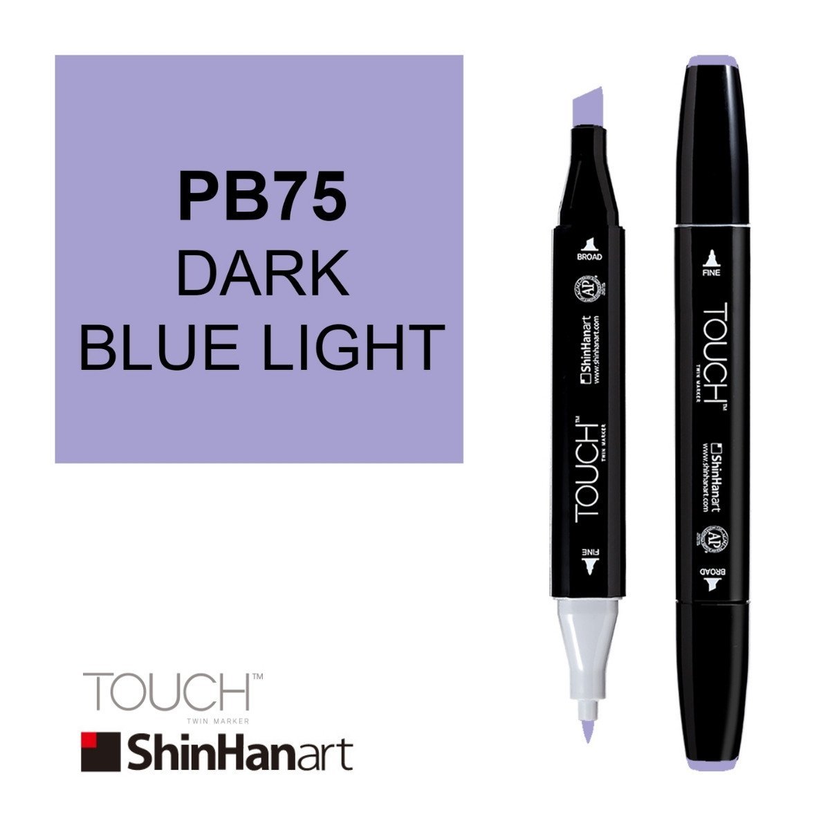 ShinHan Art Touch Twin Marker PB75 Dark Blue Light