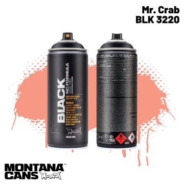 Montana Black Sprey Boya 400ml BLK3220 Mr. Crab