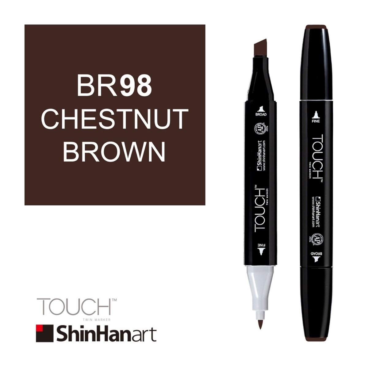 ShinHan Art Touch Twin Marker BR98 Chestnut Brown