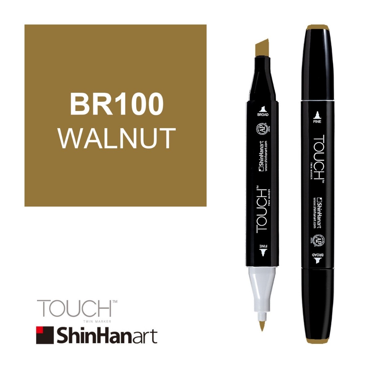 ShinHan Art Touch Twin Marker BR100 Walnut