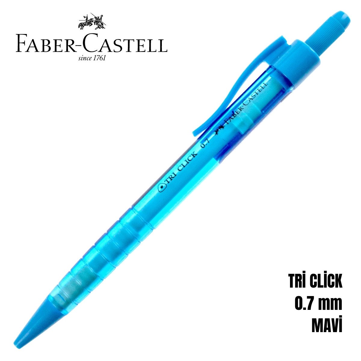 Faber-Castell Tri Click Versatil 0.7mm Mavi