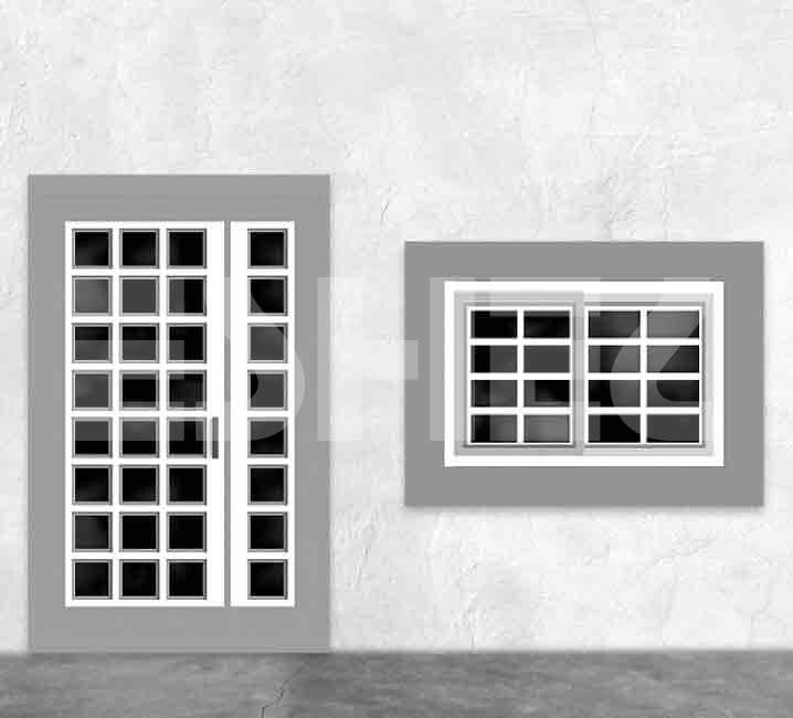 Eshel Maket Modern Set A Kapı ve Pencere 1/100 4lü
