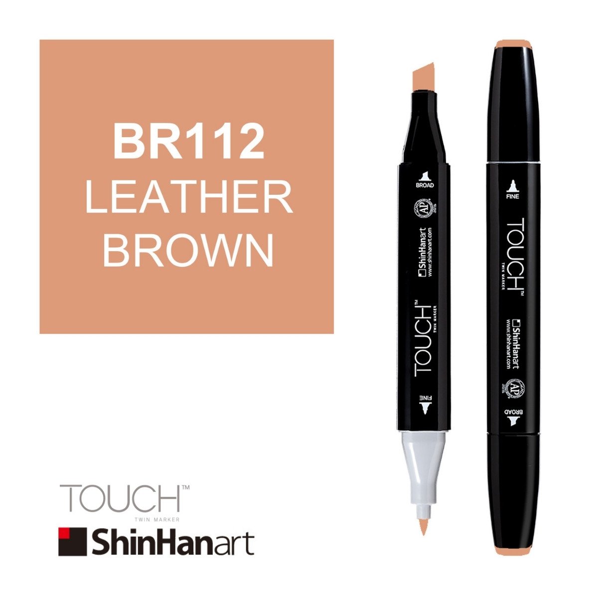 ShinHan Art Touch Twin Marker BR112 Leather Brown
