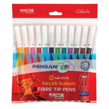 Pensan Kidz Keçeli Kalem Seti 12li