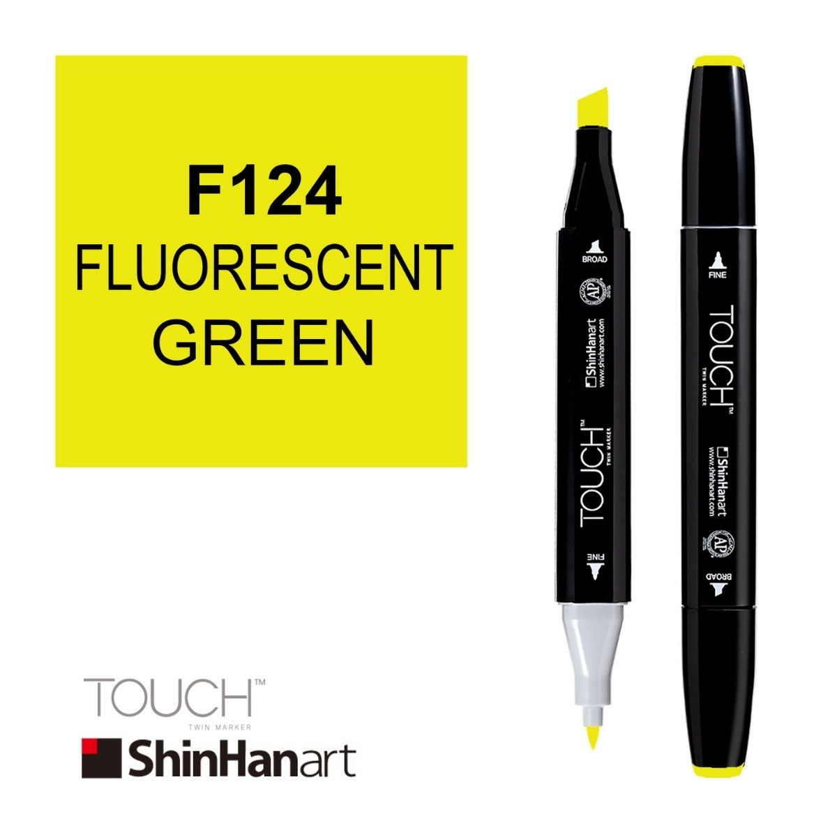ShinHan Art Touch Twin Marker F124 Fluorescent Green