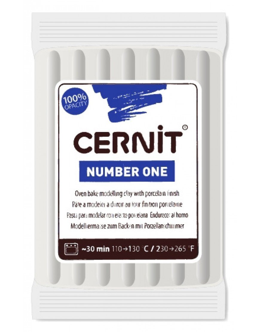 Cernit Number One Polimer Kil 56gr Opaque White  027
