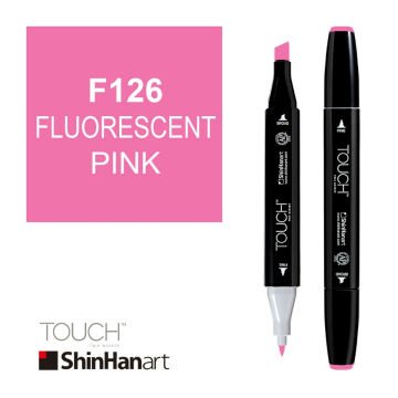 ShinHan Art Touch Twin Marker F126 Fluorescent Pink