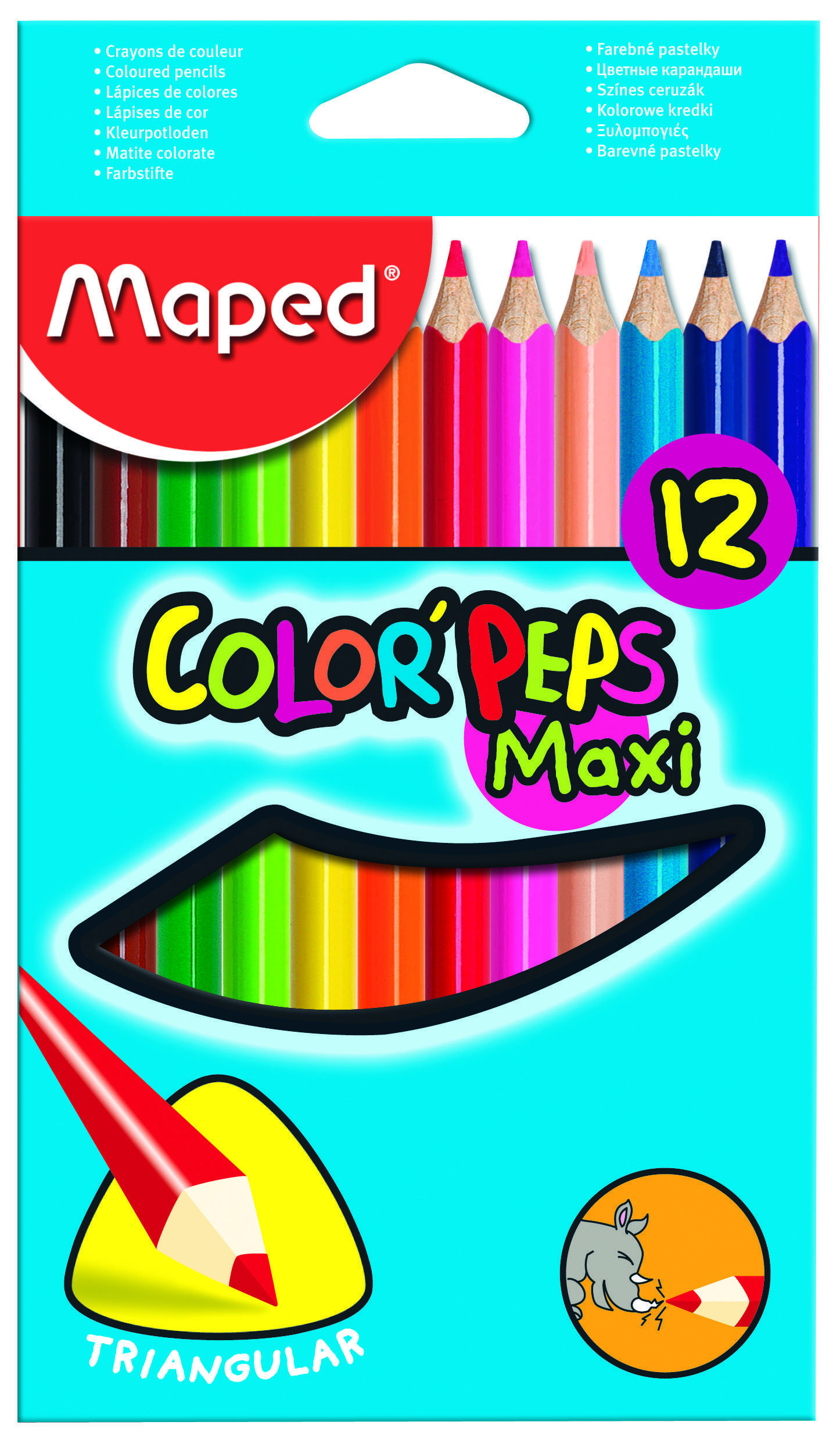 Maped Color Pep's Maxı Kuru Boya 12 Renk Set