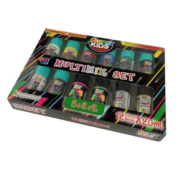 Funny Kids Multimix Akrilik Boya 20ml 12li Set