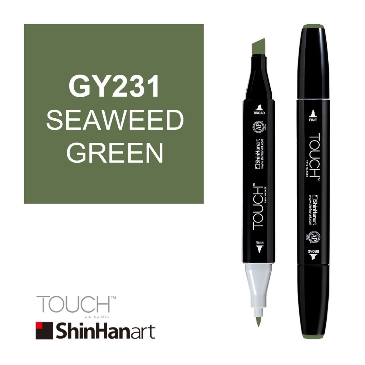 ShinHan Art Touch Twin Marker GY231 Seaweed Green
