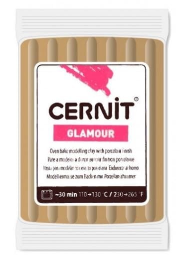 Cernit Glamour Metalik Polimer Kill 56gr 055 Antique Gold