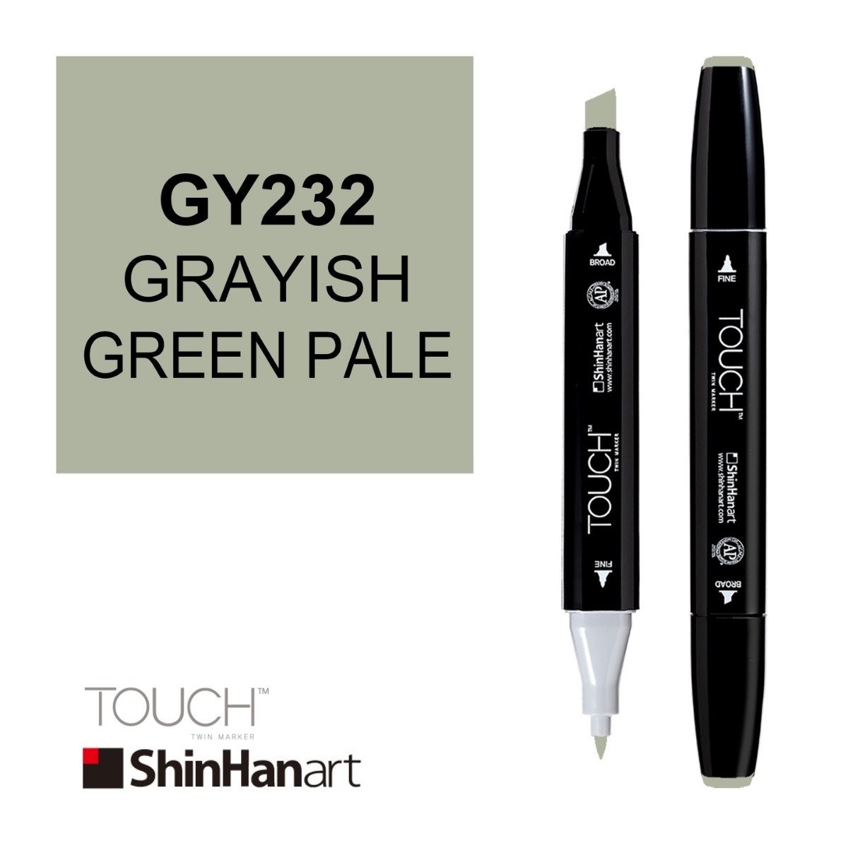 ShinHan Art Touch Twin Marker GY232 Grayish Green Pale