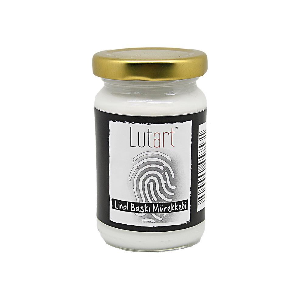 Lutart Linol Baskı Matbaa Mürekkebi 100ml - Beyaz