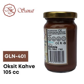 Koza Sanat Geleneksel Ebru Boyası 105cc GLN-401 Oksit Kahve