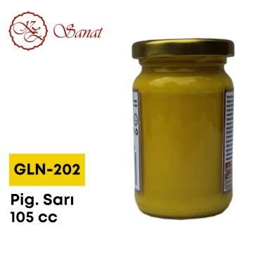 Koza Sanat Geleneksel Ebru Boyası 105cc GLN-202 Pigment Sarı
