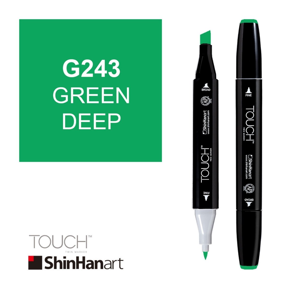 ShinHan Art Touch Twin Marker G243 Green Deep