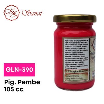 Koza Sanat Geleneksel Ebru Boyası 105cc GLN-390 Pigment Pembe