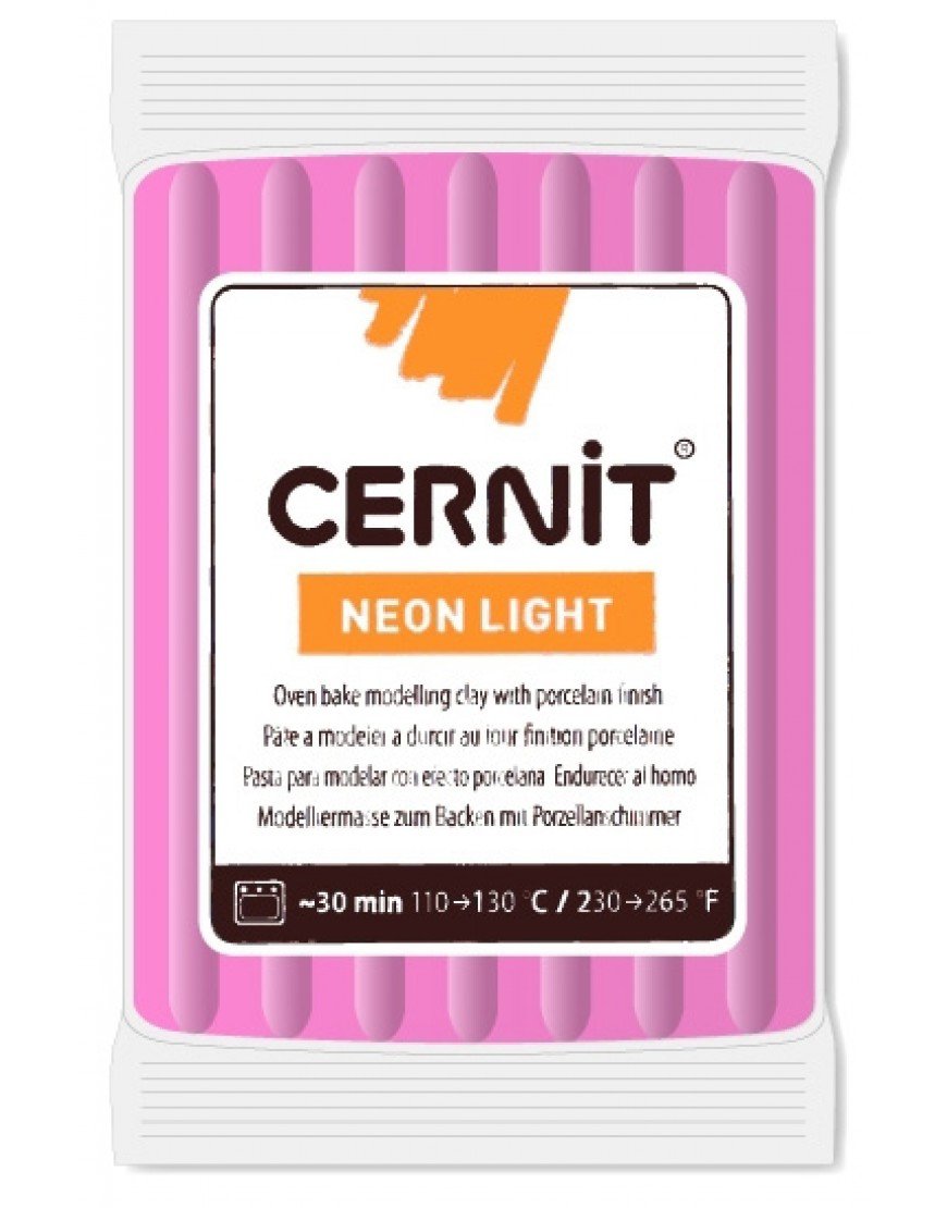 Cernit Neon Light Karanlıkta Parlayan Polimer Kil 56gr 922 Neon Fuchsia (Pink)