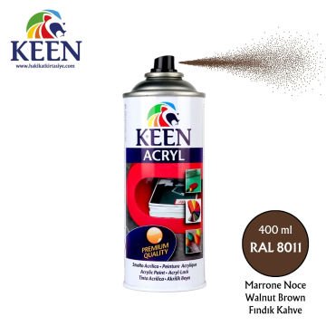 Keen Akrilik Sprey Boya 400ml RAL8011 Walnut Brown