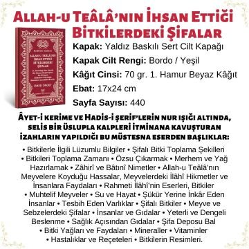 Allah-u Teâlâ'nın İhsan Ettiği Bitkilerdeki Şifalar